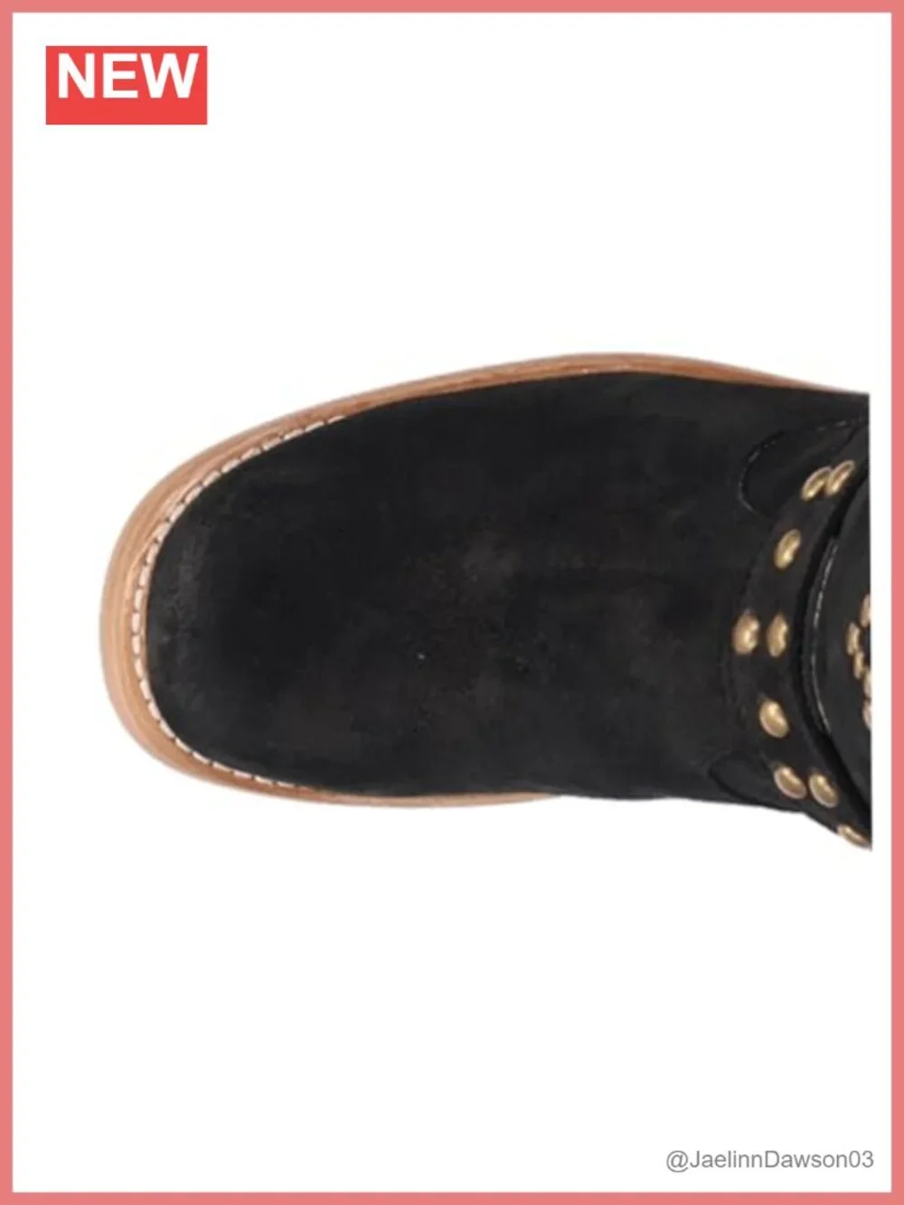 Dingo Troubadour Studded Round Toe Pull On Casual Boots Over the Knee Mid Heel